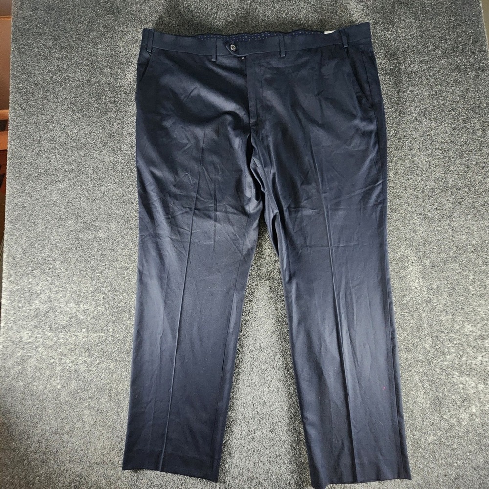 Lauren Ralph Lauren Edgewood Mens Dress Pants 44x30 Navy Blue Total Comfort NEW